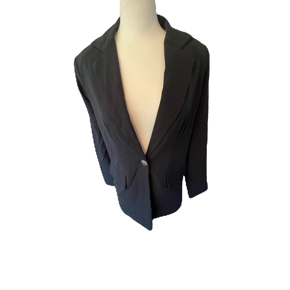 FITTED BLACK BLAZER XXS SIZE NWT